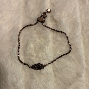 Kendra Scott Rose Gold Crystal Accent Adjustable Bracelet - Women Jewelry